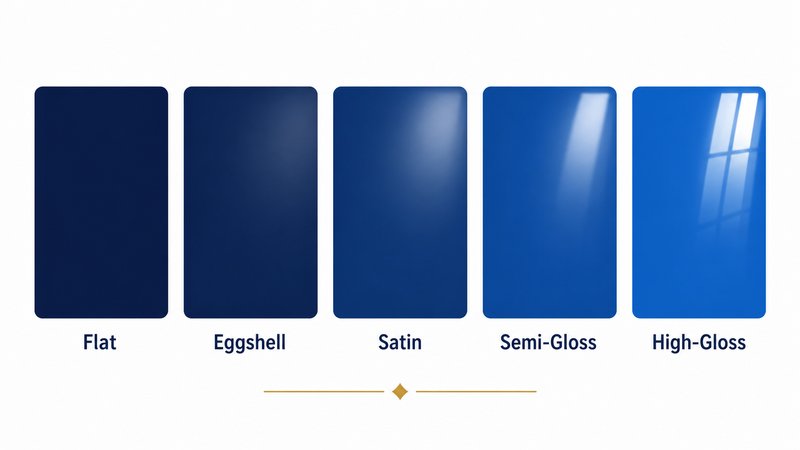 Paint sheen and colour guide