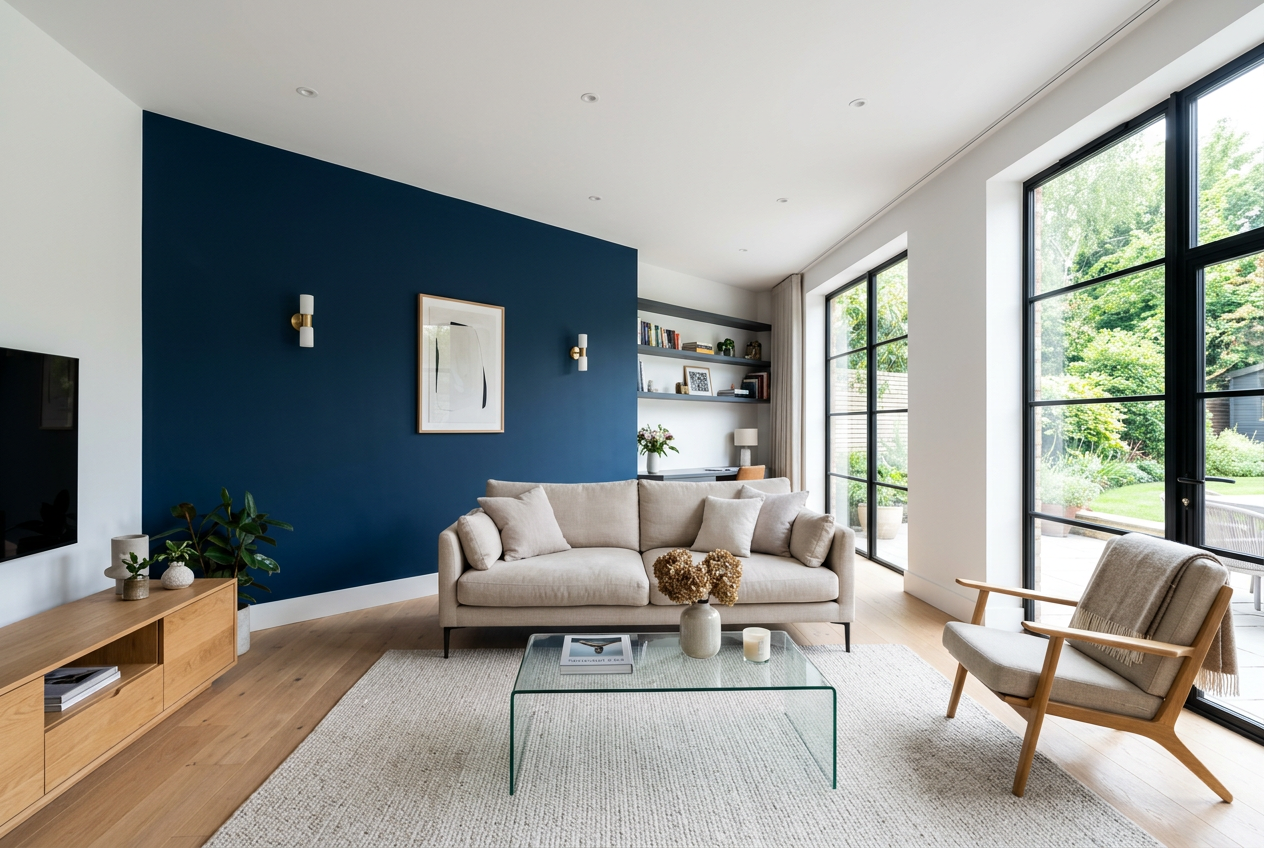 Bold accent feature wall