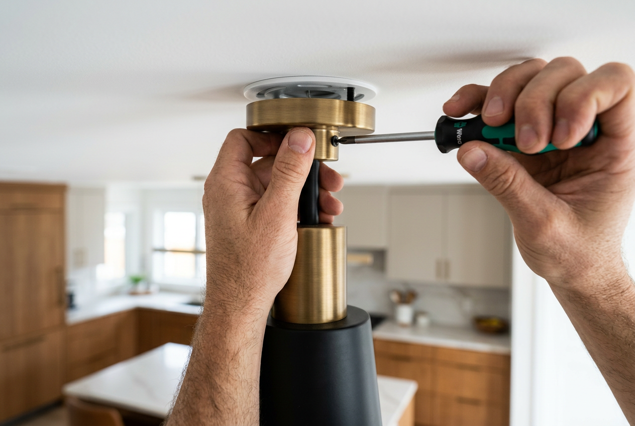 Installing a light fixture