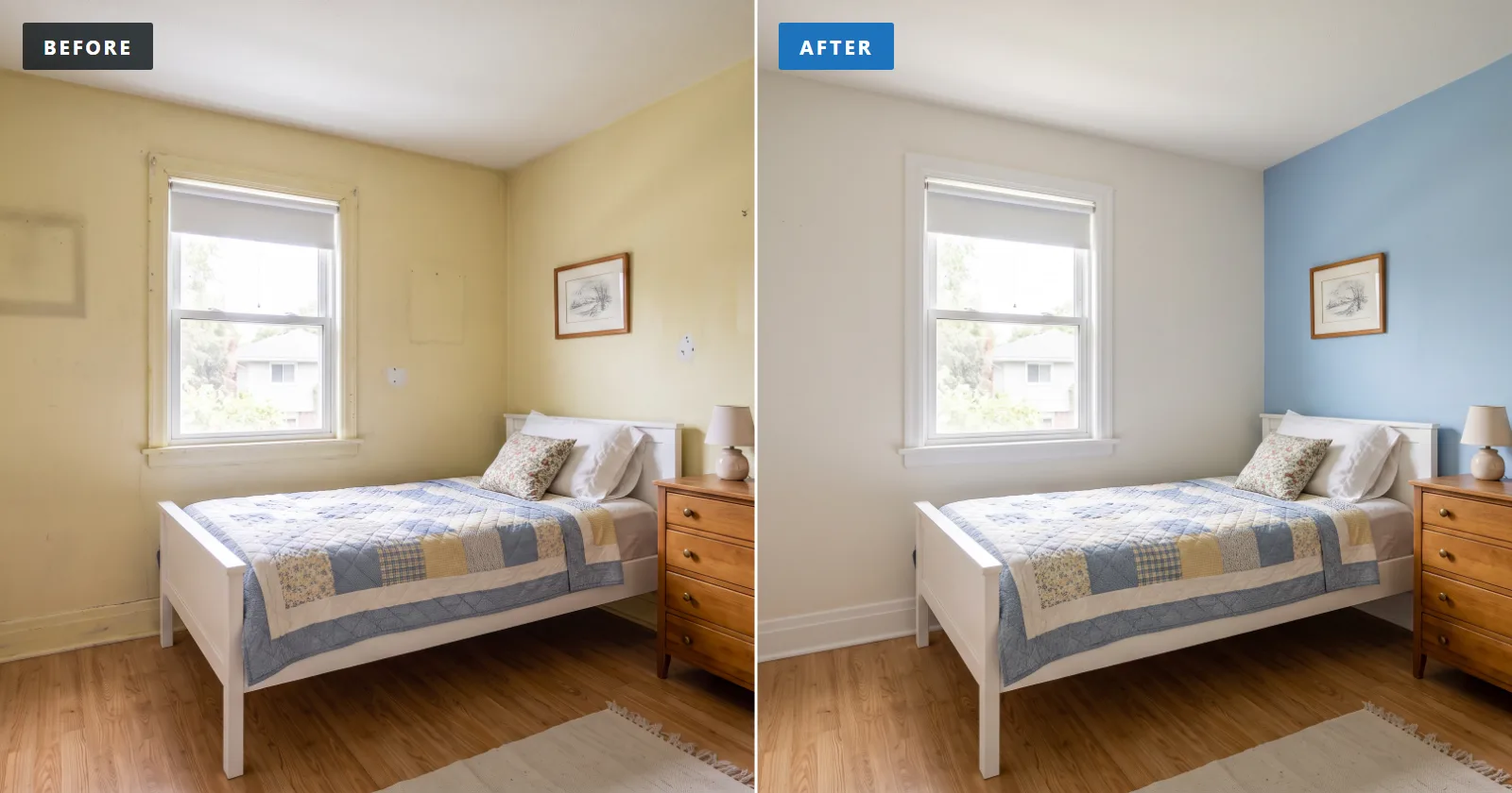 Simple bedroom